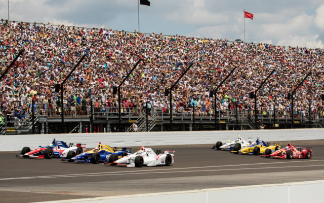 during the Indianapolis 500 at the Indianapolis Motor Speedway on May 27, 2016.