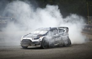 Patrik Sandell wins at Red Bull Global Rallycross in Dallas, Texas on June 4, 2016. [Louise Yio / Red Bull Content Pool]