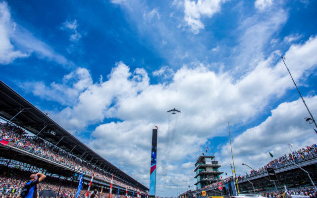 Flyover for the 101st Indianapolis 500.  [Andy Clary Photo]