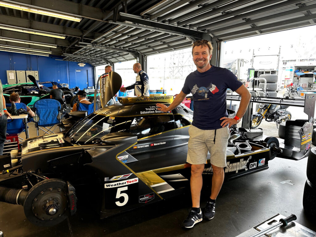 Marcel Fassler with the Cadillac DPi. [Eddie LePine photo]