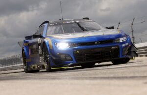The NASCAR Garage 56 car is driven during testing at Sebring International Raceway. (Photo by Chris Graythen/Getty Images)